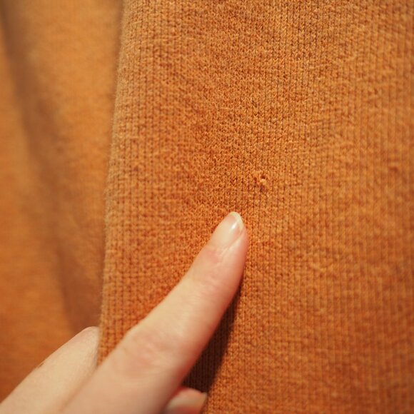 Polo by Ralph Lauren Men's Rust Orange Quarter-zip Sweater sz Medium 100% Cotton - Picture 10 of 15